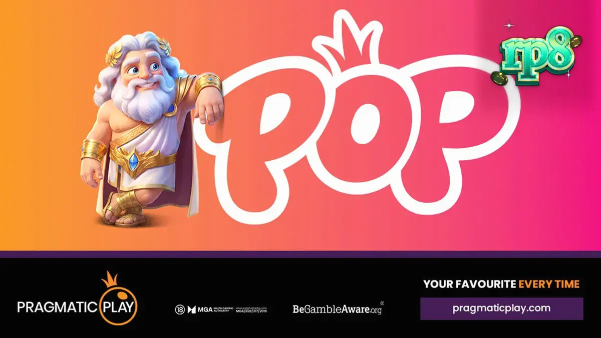 Tampilan visual cerah dan berwarna dari sub-brand slot POP terbaru oleh Pragmatic Play